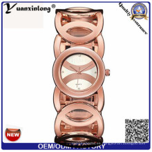 Yxl-760 2016 Venta al por mayor de armadura de cuarzo Wrap alrededor de la pulsera de cuero Moda Señora China Reloj Mujer Reloj